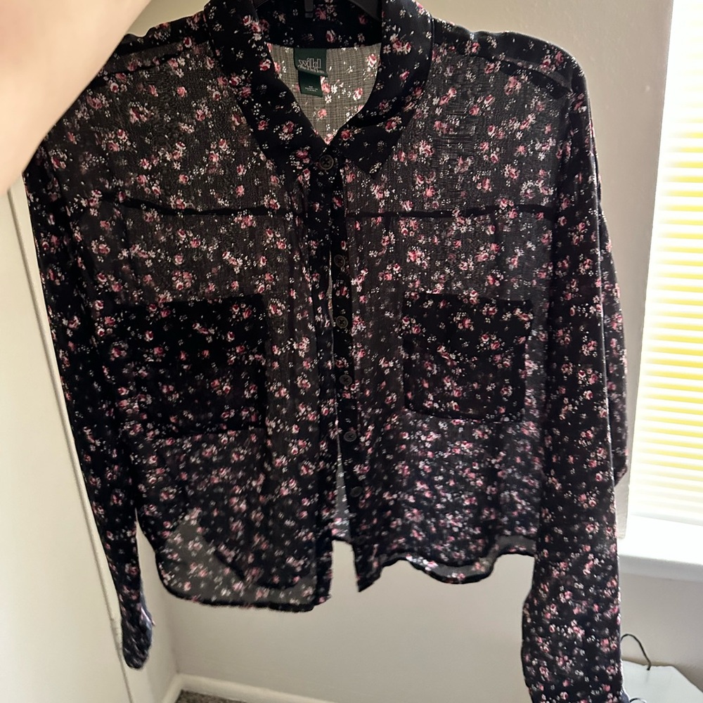 A medium mesh long sleeve top